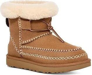 UGG Classic Mini Alpine Women's Boots Chestnut : 8 B - Medium, Leather/Suede