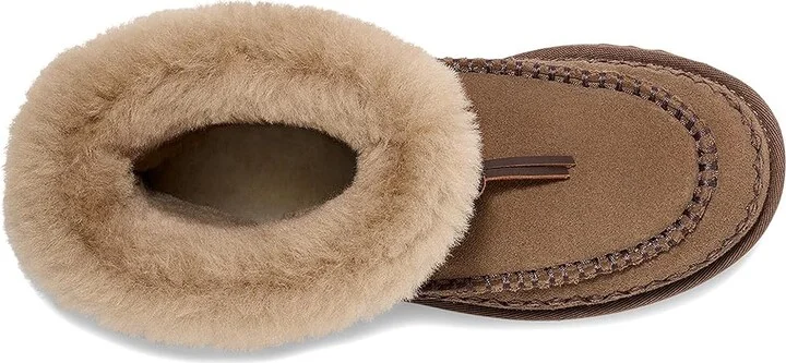 UGG Classic Mini Alpine Women's Boots Hickory : 9 B - Medium, Leather/Suede - Image 2