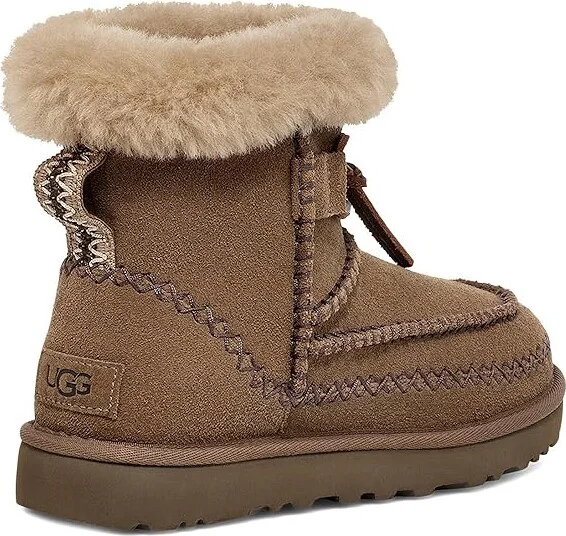UGG Classic Mini Alpine Women's Boots Hickory : 9 B - Medium, Leather/Suede - Image 4