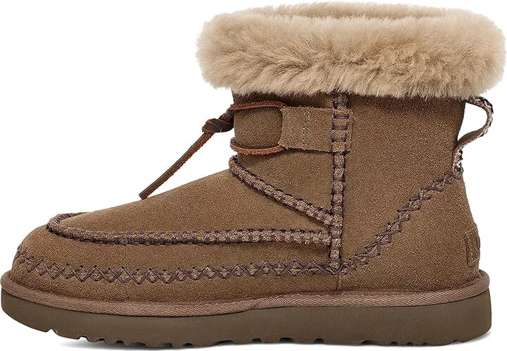 UGG Classic Mini Alpine Women's Boots Hickory : 9 B - Medium, Leather/Suede - Image 5