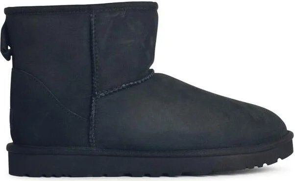 UGG 'Classic Mini' Black Suede Boots