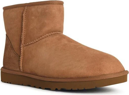 UGG 'Classic Mini' Chestnut Suede Boots - Image 2
