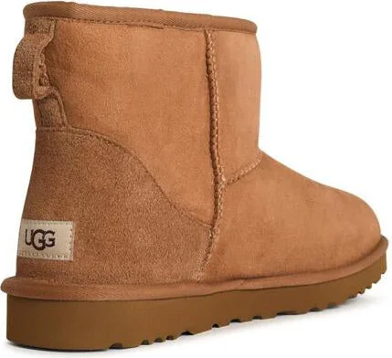 UGG 'Classic Mini' Chestnut Suede Boots - Image 3
