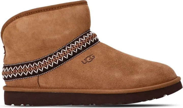 UGG "Classic Mini Crescent" Ankle Boots