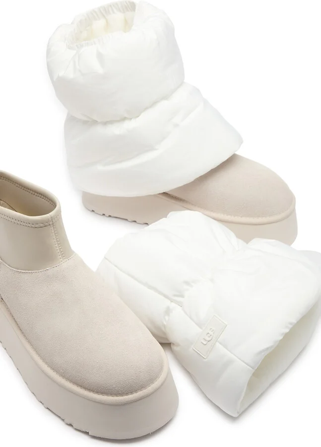 Ugg Classic Mini Dipper Puffer Suede Ankle Boots - Image 4