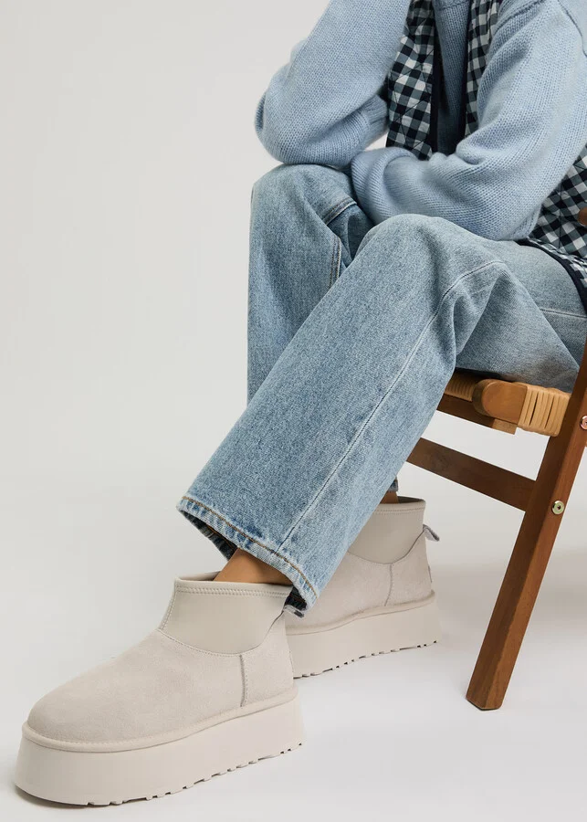Ugg Classic Mini Dipper Puffer Suede Ankle Boots - Image 6