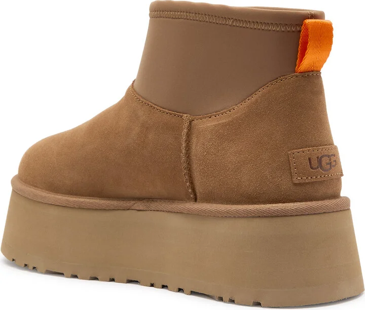 Ugg Classic Mini Dipper Suede Flatform Ankle Boots - Image 2