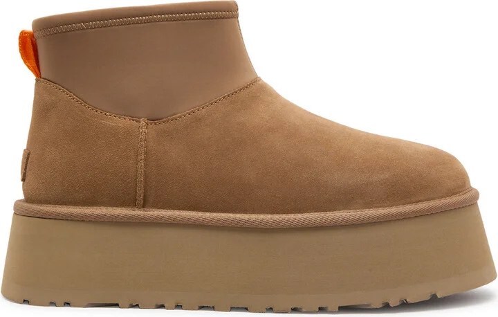 Ugg Classic Mini Dipper Suede Flatform Ankle Boots
