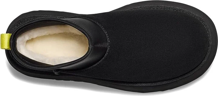 UGG Classic Mini Dipper Women's Boots Black : 10 B - Medium, Suede/Wool - Image 2