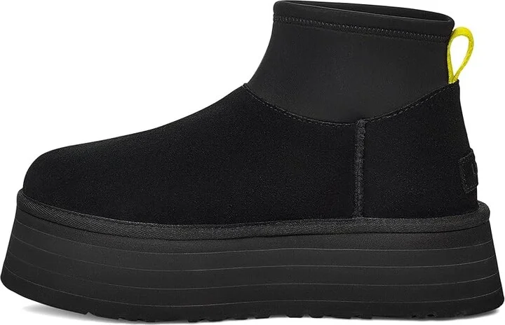 UGG Classic Mini Dipper Women's Boots Black : 10 B - Medium, Suede/Wool - Image 5