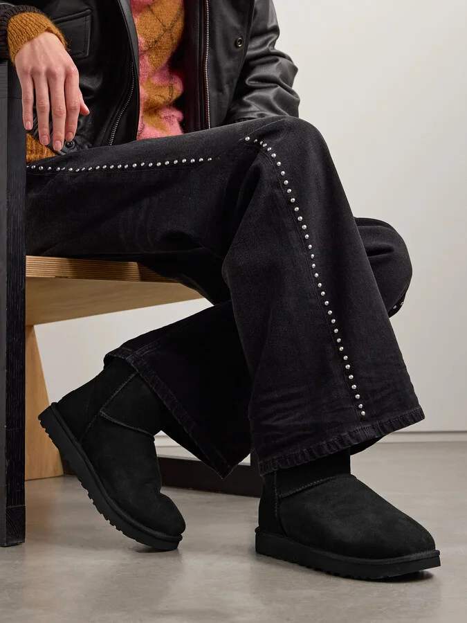 UGG - Classic Mini Ii Shearling Boots - Black - Image 2