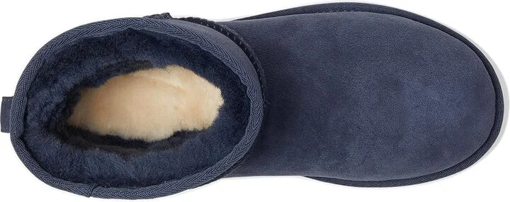 UGG Classic Mini II Women's Boots Dark Indigo : 8 B - Medium, Sheepskin/Suede - Image 2