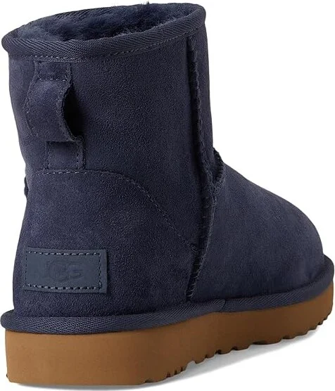 UGG Classic Mini II Women's Boots Dark Indigo : 8 B - Medium, Sheepskin/Suede - Image 4