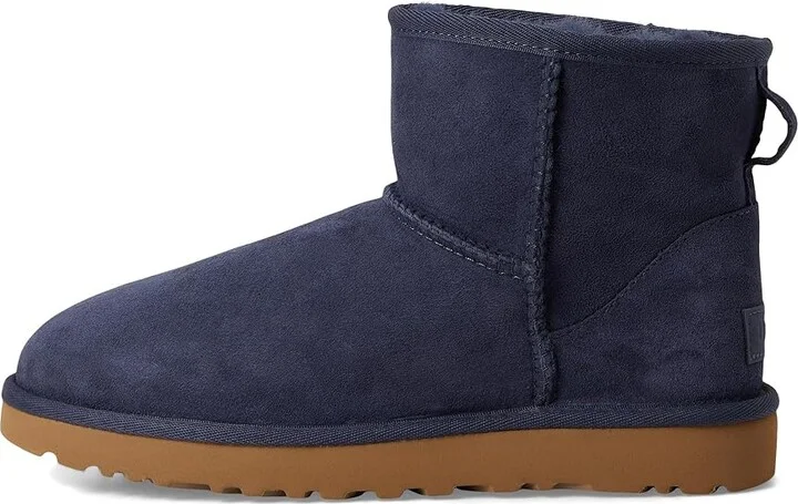 UGG Classic Mini II Women's Boots Dark Indigo : 8 B - Medium, Sheepskin/Suede - Image 6