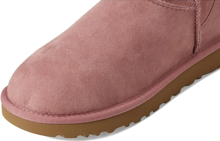 UGG Classic Mini II Women's Boots Pink Dawn : 10 B - Medium, Sheepskin/Suede - Image 7