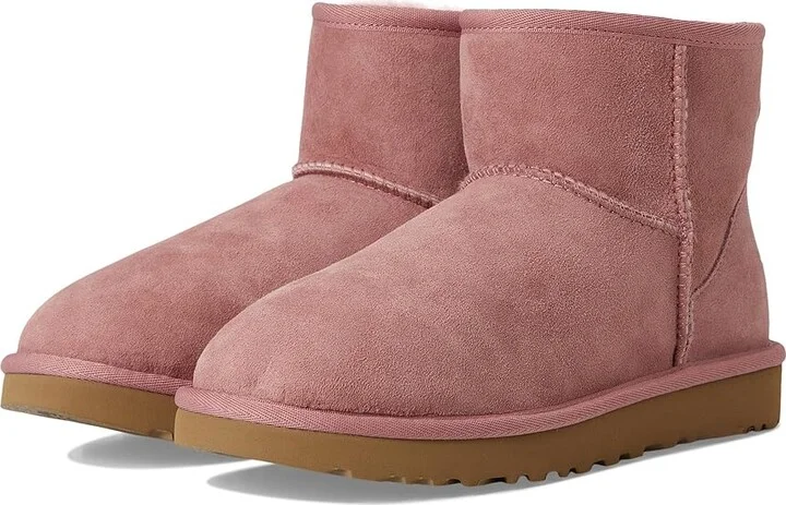 UGG Classic Mini II Women's Boots Pink Dawn : 10 B - Medium, Sheepskin/Suede