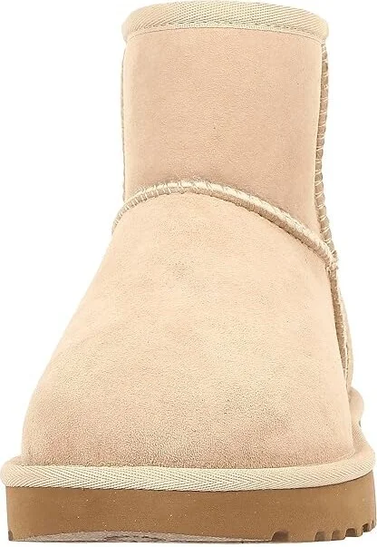 UGG Classic Mini II Women's Boots Sand : 5 B - Medium, Sheepskin/Suede - Image 6
