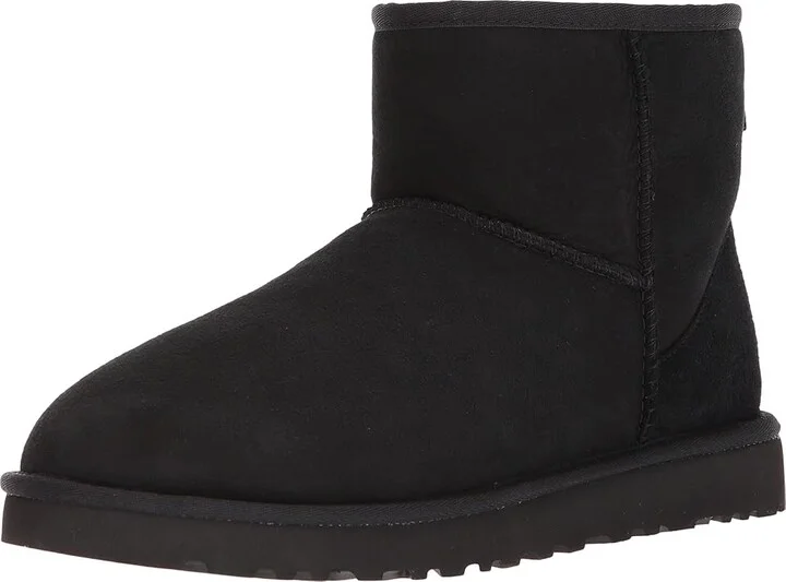 UGG Classic Mini Men's Boots Black Twinface : 7 D - Medium, Suede - Image 2