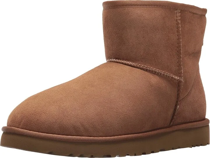 UGG Classic Mini Men's Boots Chestnut Twinface : 7 D - Medium, Suede - Image 2