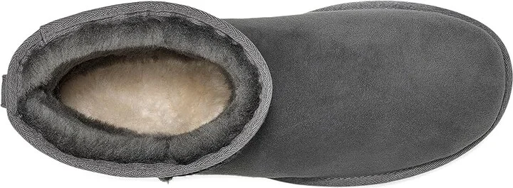 UGG Classic Mini Men's Boots Dark Grey : 18 D - Medium, Suede - Image 2