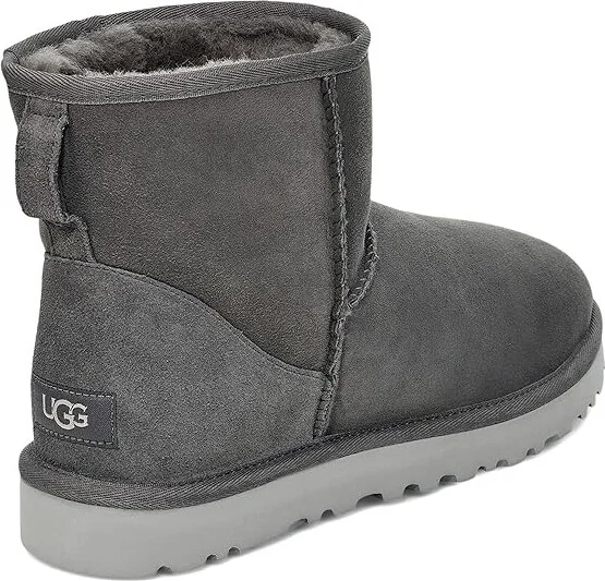 UGG Classic Mini Men's Boots Dark Grey : 18 D - Medium, Suede - Image 4