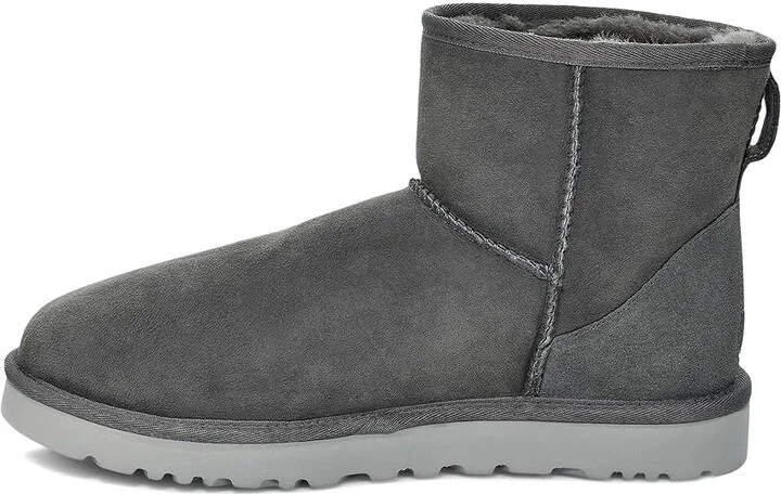 UGG Classic Mini Men's Boots Dark Grey : 18 D - Medium, Suede - Image 5