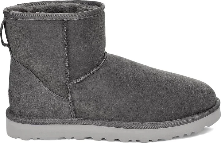UGG Classic Mini Men's Boots Dark Grey : 18 D - Medium, Suede - Image 6