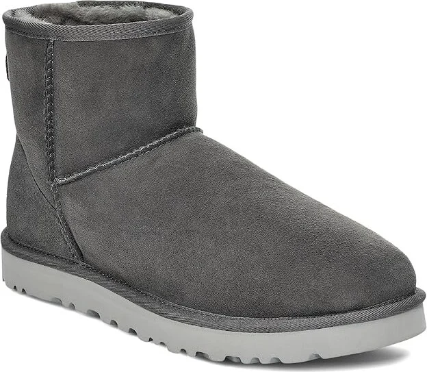 UGG Classic Mini Men's Boots Dark Grey : 18 D - Medium, Suede