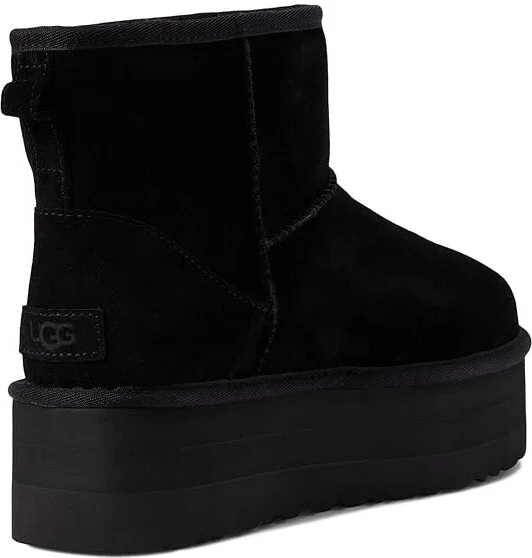 UGG Classic Mini Platform Women's Shoes Black : 12 B - Medium, Sheepskin - Image 4