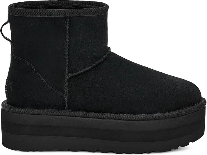 UGG Classic Mini Platform Women's Shoes Black : 12 B - Medium, Sheepskin - Image 6