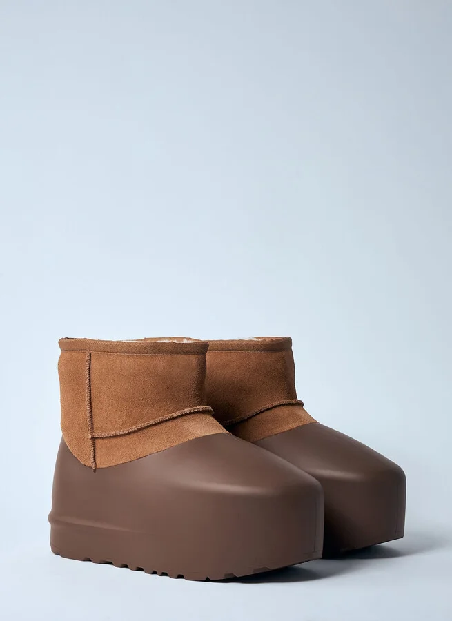 UGG Classic Mini Pumped Molded Boots - Woman Boots Brown Us - 09 - Image 2