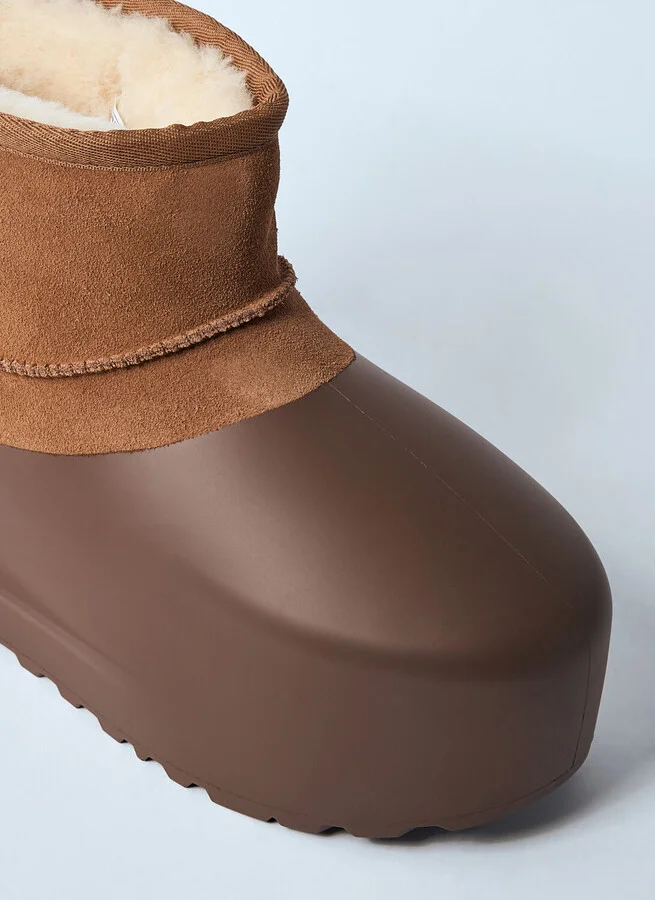 UGG Classic Mini Pumped Molded Boots - Woman Boots Brown Us - 09 - Image 3