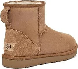 UGG Classic Mini Regenerate Women's Boots Chestnut : 5 B - Medium, Suede - Image 4