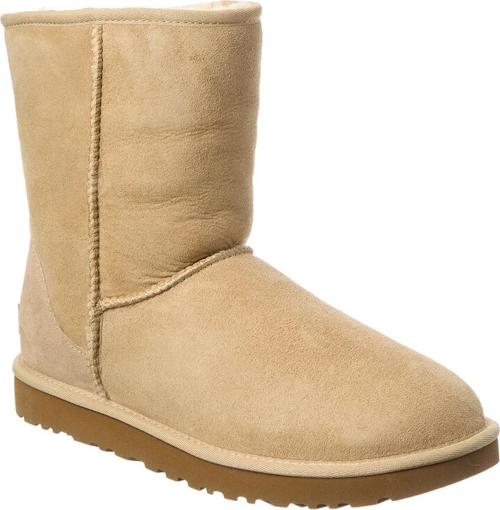UGG Classic Short II Suede & Shearling Boot