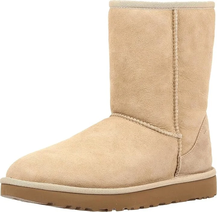 UGG Classic Short II Women's Boots Burnt Cedar : 5 B - Medium, Suede - Image 7