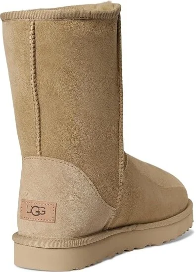 UGG Classic Short II Women's Boots Mustard Seed : 5 B - Medium, Suede - Image 4