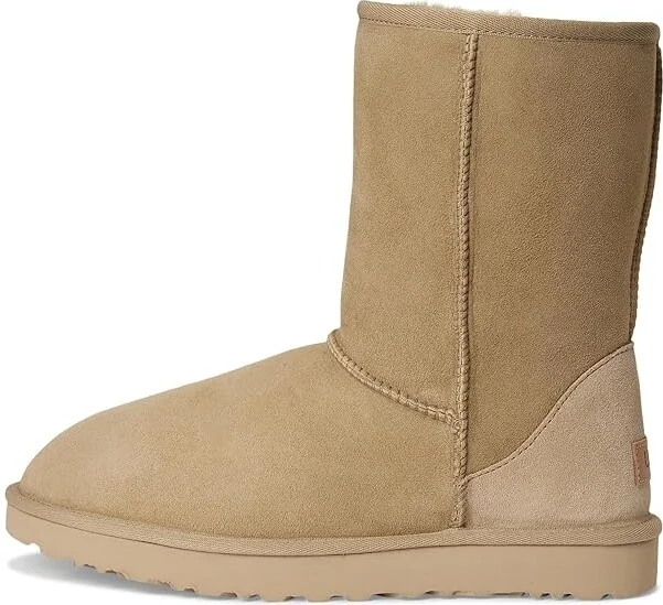 UGG Classic Short II Women's Boots Mustard Seed : 5 B - Medium, Suede - Image 6