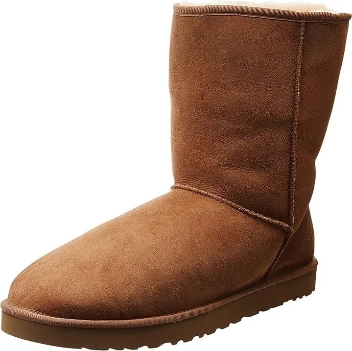 UGG Classic Short Men's Pull-on Boots Chestnut : 7 D - Medium, Suede - Image 2