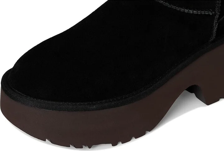 UGG Classic Short New Heights Women's Boots Black : 9 B - Medium, Shearling/Synthetic - Image 2