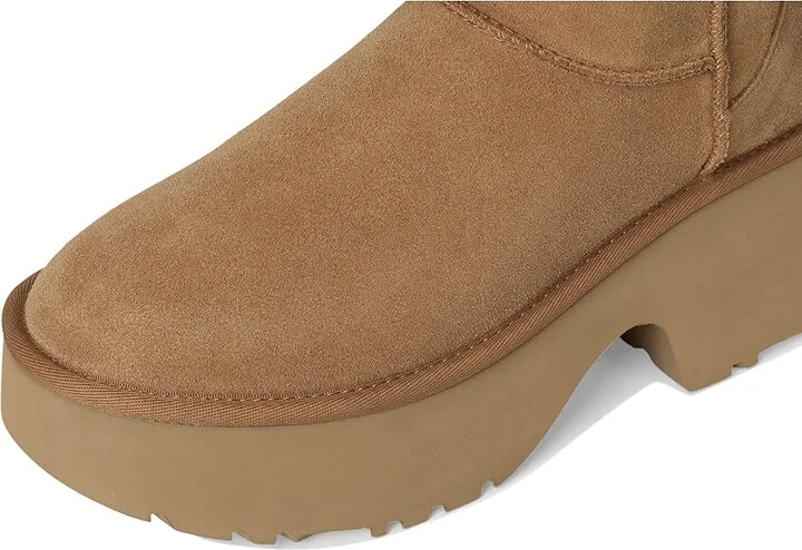 UGG Classic Short New Heights Women's Boots Chestnut : 12 B - Medium, Shearling/Synthetic - Image 2