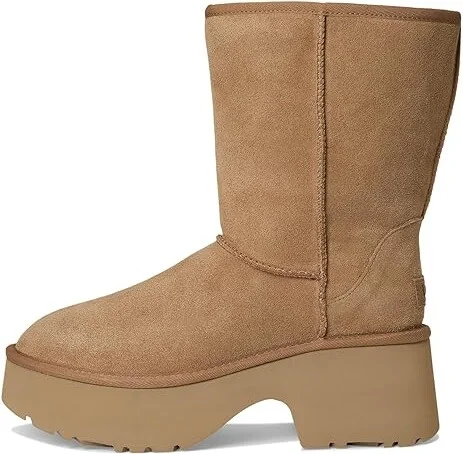 UGG Classic Short New Heights Women's Boots Chestnut : 12 B - Medium, Shearling/Synthetic - Image 6