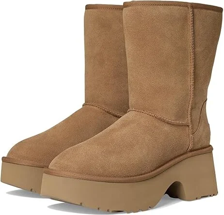 UGG Classic Short New Heights Women's Boots Chestnut : 12 B - Medium, Shearling/Synthetic