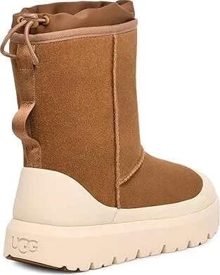 UGG Classic short Weather Hybrid Men's Shoes Chestnut/Whitecap : 10 D - Medium, Suede/Wool - Image 4