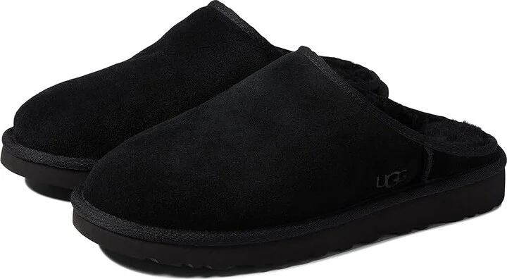 UGG Classic Slip-On Men's Shoes Black : 7 D - Medium, Leather