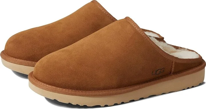 UGG Classic Slip-On Men's Shoes Chestnut : 10 D - Medium, Leather