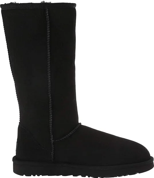 UGG Classic Tall II Women's Boots Black : 5 B - Medium, Sheepskin - Image 8