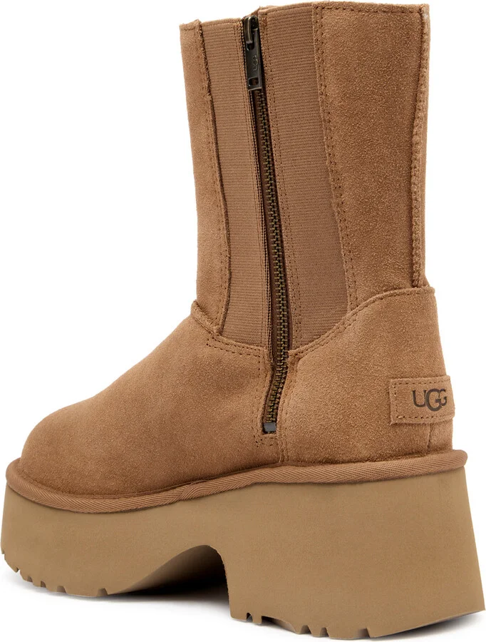 Ugg Classic Twin Seam Suede Platform Ankle Boots - Image 2