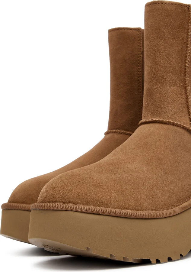 Ugg Classic Twin Seam Suede Platform Ankle Boots - Image 3