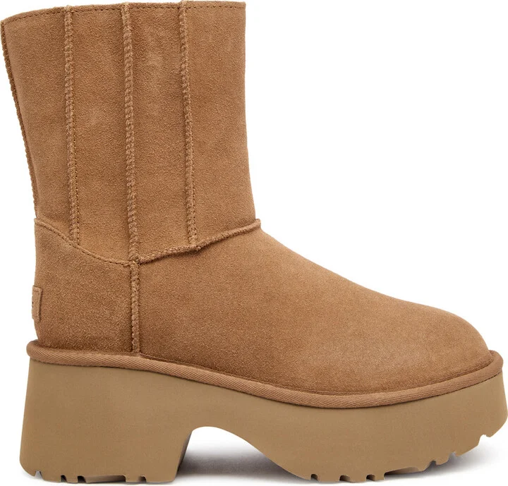 Ugg Classic Twin Seam Suede Platform Ankle Boots