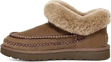 UGG Classic Ultra Mini Alpine Women's Boots Hickory : 7 B - Medium, Suede - Image 5